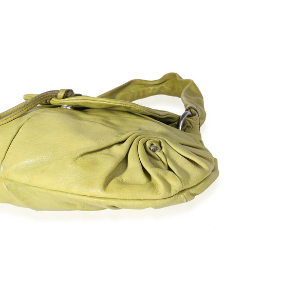 YSL Yves Vintage Green Leather Shoulder Bag - Picture 6 of 7